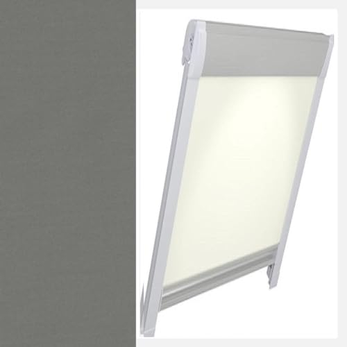 Thermo-Verdunkelungs-Rollo für BRAAS/Delta Atelier BA/DA, Baujahr 1991-2000 DUNKELGRAU 142.03 (55/110 Glasmaß 47 x 99 cm)