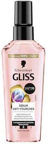 Schwarzkopf – Gel anti-forchette – Rafforza la struttura dei capelli, dona resistenza e nutrizione, Haptiq System, lunghezze e doppie punte, capelli 100% più forti, cura normale, 75 ml