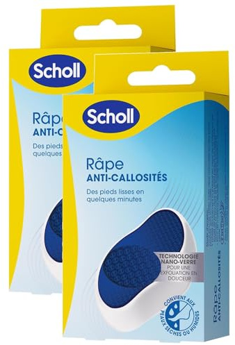 SCHOLL Râpe Anti-callosités Nano Verre - Exfoliation Douce - Lavable