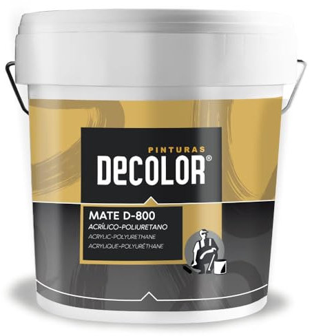 Pintura Acrilica Mate Blanca. Paredes y Techos Interiores y Exteriores. No deja Rastro de rodilo. 4 Litros.