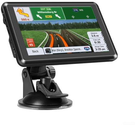 Navigateur GPS portable de 12,7 cm avec 8 Go 128 Mo de mémoire pour voiture, camion, carte d'affichage (Afrique)