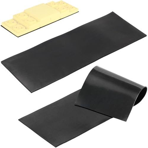 OULEME 26x9 Heavy Duty Rubber Mat, Anti-Slip Rubber Pad for RV Leveling Blocks/Ramp/Leveler (2 Pack)