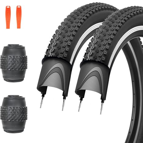 ZUKKA 2-pack 30TPI cykeldäck 27,5 x 2,125 tum 57–584 vikbara däck cykelrock för mountainbike stadscyklar vägcyklar MTB hybridcykel, svart