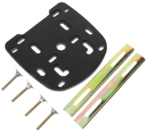 CLISPEED Universal Heavy-Duty Motorcycle and Electric Bike Rear Carrier Rack Base Plate with Screws, Thickened Bike Cargo Rack Mounting Bracket for Scooter and Ebike Tail Box Accessories