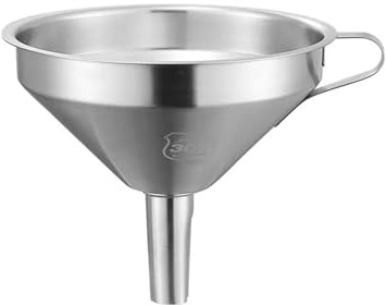 Tratt i rostfritt stål, 304 rostfritt ståltratt med nätfilter - Läckage - Vinkök - 11-18cm(18cm)