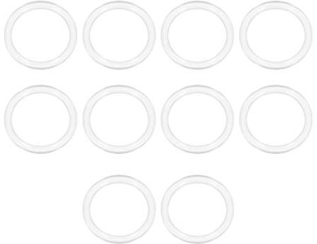 sourcing map Silicone O-Ring, 26mm OD, 20mm ID, 3mm Width, VMQ Seal Rings Gasket, White, Pack of 10