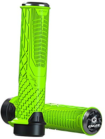 Bike Griffe, 1 Pair Lock-auf Fahrrad Griffe Griff Bar End Fahrrad Griff Bar Rubber End Griffe für MTB, BMX, Mountainbike, Faltrad, Grün