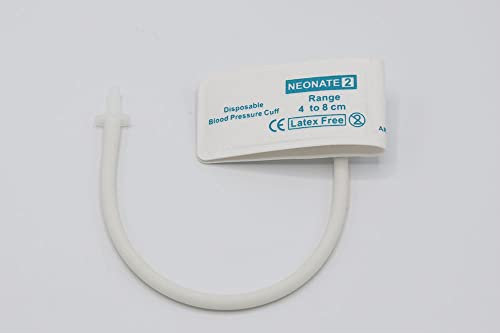 Sino-K SCB50 - Manguito desechable para presión arterial (10 unidades, 4-8 cm, circunferencia del brazo, conector SCB50)