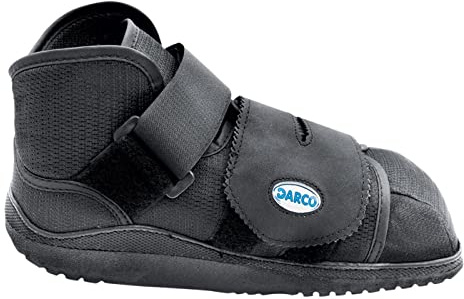 DARCO All-Purpose Protective Medical Boot - NHS Supplied Stabilising Medical Shoe - #1 Pressure Relieving Boot for Post-Op Healing, Wounds & Ulcers - Left or Right Foot - Unisex - Black - Medium