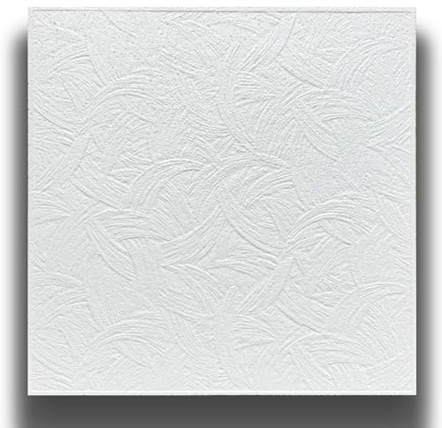 10 o 20mq (40 oppure 80 pezzi) di pannello decorativo a soffitto in polistirene compatto 50x50cm (spess. 1cm) PALERMO Pacco da 10 metri quadrati