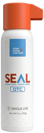 Seal 1.5oz Single Use Hemostatic Wound Spray | Rapid Bleeding Control for Home First Aid Emergency Preparedness