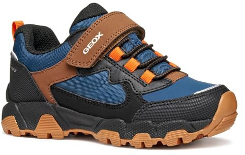 Geox J Magnetar Boy B ABX, Zapatillas, Marino Marrón, 30 EU