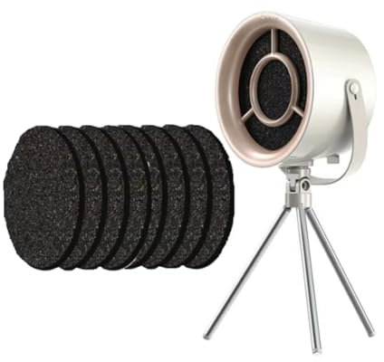 Begchy Campana Extractora de Sobremesa con USB, Extractor Portátil, Extractor de Cocina Pequeño, Barbacoa, Campana Extractora de Gran Succión, Color Lechoso