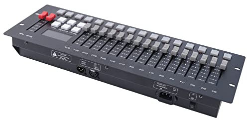 DMX Controller 256CH DMX Console con display LED Fader HD liscio per illuminazione palcoscenico e DJ 48,4 x 16,8 x 6,3 cm