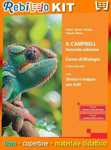 Rebillo CAMPBELL 2a EDIZIONE CON RIASSUNTO E MAPPE PER TUTTI Libro scolastico + Kit scolastico