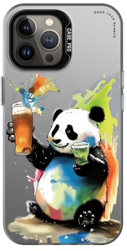 YUXING fodral för Vivo X300 Pro med blomma djur graffiti konst mönster design svart bakskydd smal tunn stötfångare skyddande fodral, panda
