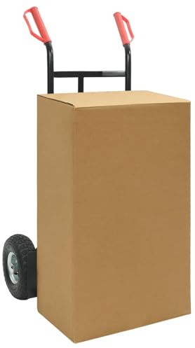 vidaXL Carrello Manuale Nero e Rosso 57 x 46 x 113 cm Acciaio, Garage, Rettangolare, Industriale, Pieghevole, Soluzione di Stoccaggio Multifunzionale, Ottimizzazione dello Spazio, Design Durevole