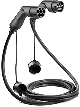 Chargeur Voiture Electrique, Câble de charge EV 32A 22KW cordon de véhicule électrique triphasé for chargeur de voiture Type 2 EVSE prise femelle à mâle IEC 62196(32A 3Phase-22KW)