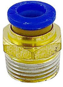 Raccordo Innesto rapido pneumatico per tubo 8 mm filetto 3/8 - Conf. 15 pezzi