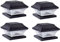 Rheme Solar 4 Pack Post Lights Outdoor Glass LED Fence Cap Light 2 Modes for 4x4 5x5 6x6 Posts Deck Patio Garden Decoration