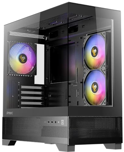 Antec CX500M RGB MicroATX Tempered Glass Black PC Gaming Case