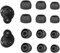 Juego de 6 pares de almohadillas de repuesto para auriculares Samsung Galaxy Buds Pro, puntas de silicona, 3 tamaños L/M/S, accesorios de repuesto para tapones de oídos, color negro