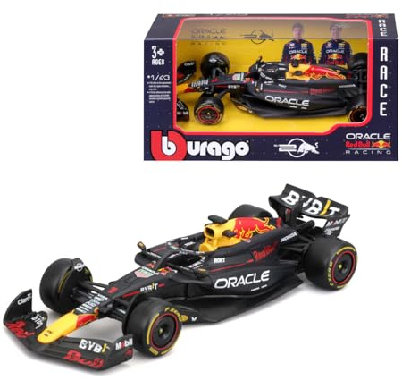Bburago Red Bull Racing RB20 Max Verstappen #1 2024 - Realistic 1:43 Scale Model Car, Driven by Max Verstappen, Officially Licensed by Red Bull, Recommended Age 3+ Years