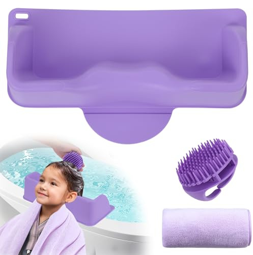 Sockywin Lavabo Silicona pour Laver les Cheveux à Domicile, Lavabo Portable pour Cheveux Portable Bac à Shampoing Bassin pour évier et Baignoire Adapté aux Personnes âgées Enfants Femmes Enceintes
