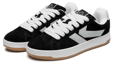 Kappa - Sneakers Bassa, Uomo Donna, Nero, Poliuretano, Fitness. Logo Marlon, Taglia: 43