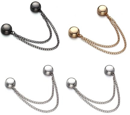 4Pack Magnetic Clothing Clips, Adjustable Magnet Clothing Pins Multi-Purpose Magnet Pin Magnetic Button Buckles for Fixing Hem of Clothes Long Pants Legs Sleeves, Securely Hold Fabrics in Place