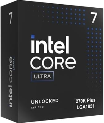 Intel Core Ultra 7 270K Plus processore 36 MB Cache intelligente Scatola (CPU/Core Ultra 7 270K Plus 5.5 GHz Box)