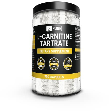 PURE ORIGINAL INGREDIENTS L-Carnitine L-Tartrate (730 Capsules) No Magnesium Or Rice Fillers, Always Pure, Lab Verified