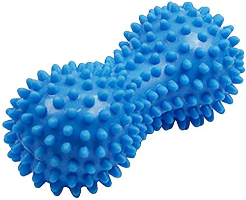 LATRAT Pallone da massaggio riccio per massaggio ai piedi, rullo massaggiante per yoga, fitness, muscoli, corpo, sollievo dal dolore, fascite plantare, rilassamento (blu)