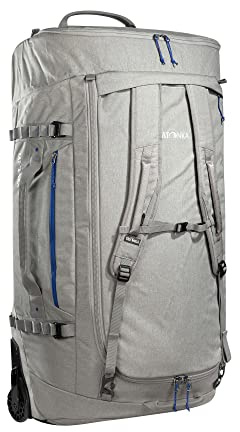 Tatonka Trolley Duffle Roller 140 L - Faltbare Reisetasche mit Rollen und Rucksackfunktion - In eigener Deckeltasche verstaubar - 140 Liter Volumen