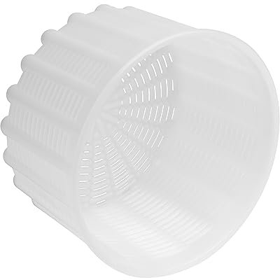 Stampo per formaggio da 567 g, cestino per la produzione di ricotta, feta, camembert, colino in plastica perforata per tutti i tipi di formaggi OFXDD