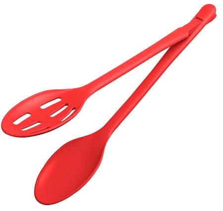 rena germany® Salat- und Vorlegebesteck - 1 Stück - Hitzebeständig - Spülmaschinengeeignet - Made in Germany mit 5 Jahren Garantie (Rot)