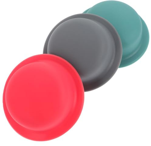 VINTORKY 3 Pièces Couvercle De Pot En Silicone Poignée De Couvercle De Casserole En Silicone Bouton De Couvercle De Casserole Cache-pot Bouton De Casserole Gel De Silice Anti-brûlure