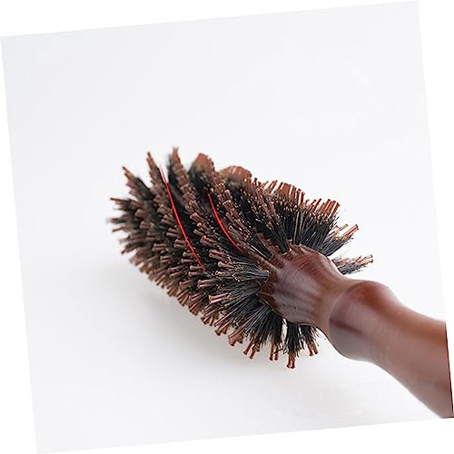 Housoutil Brosse Ronde Pour Le Séchage, Brosse à Cheveux Ronde En Poils De Sanglier Pour Cheveux Brillants Et Soyeux Design Spiralé Massage Chevelu Accessoire Coiffure Pour Femmes