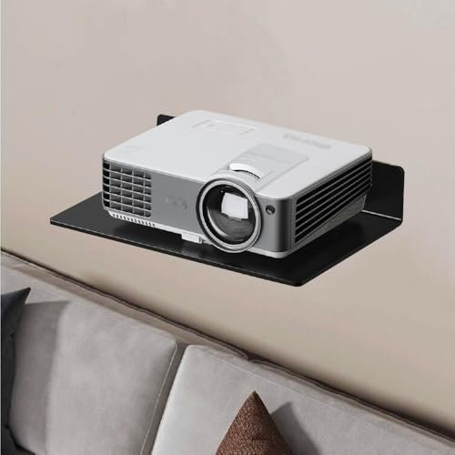 Schweberegal für Projektor - DVD-Komponenten Wandhalterung für WLAN-Router, Spielekonsole, Kabelbox und Lautsprecher