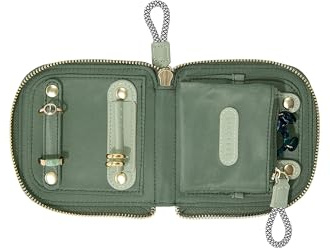 Stackers Recycled Nylon Green Jewellery Roll