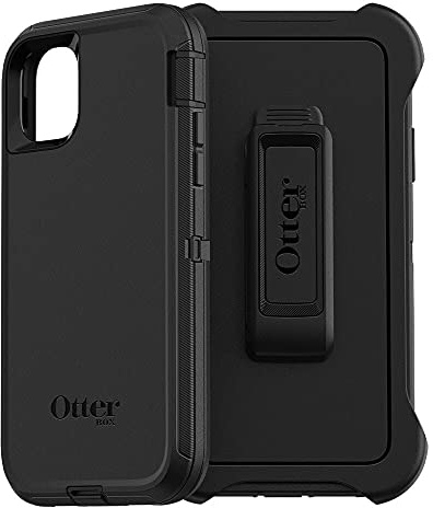 OtterBox Defender Case for iPhone 11, Shockproof, Drop Proof, Ultra-Rugged, Protective Case, 4x Tested to Military Standard, Black