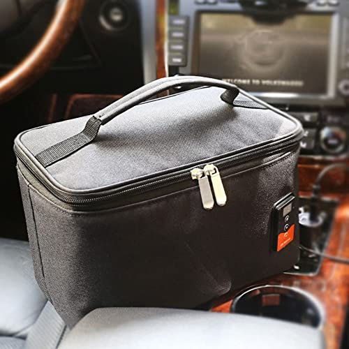 USB Auto Flaschenwärmer Baby, 6.8L Intelligent Milchwärmer einstellbare Temperatur Babykostwärmer Oxford Babyflaschenwärmer Unterwegs Milchflasche Heizung Thermostat Isoliertasche für Babyflaschen