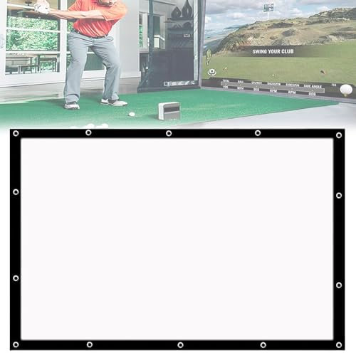 Golf Simulator impact screen, 150 Zoll dickes, kugelsicheres, schlagfestes Projektionstuch, Zieltuch, Golf-Simulator-Aufprallbildschirm, für Home-Launch-Monitor, Schwungtrainer-Trainingshilfe(Size:16