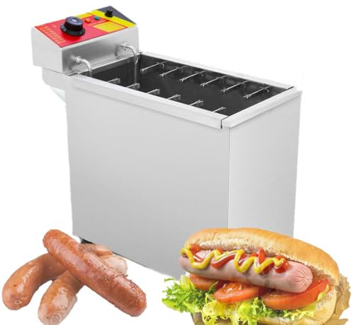 Cheese Hot Dogs Sticks Friteringsmaskin, Hot Dog Maker Machine Corn Dog Fritös Maskin Ost Hot Dog Stick Machine