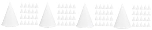 Ipetboom 4 Set Bicchiere Di Carta Di Frutta Mini Tazza Cono Traffico Scrematrice Coppa Di Gelato Coni Coppette Gelato in Carta Tazza Da Dessert Portatile Bianca 200 Pezzi * 4
