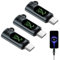 USB C Adapter avec LED Affichagecable [Lot de 3], Adaptateur Micro U SB Vers U S B C, A daptateur USB C Vers Micro U SB, A daptateur U SB A V ers U S B C, Data Transfer pour MacBook,i Pad,i Phone15
