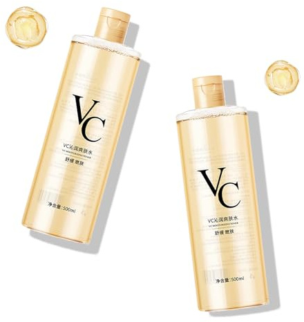 2PC Vc Toner Intensive Brightening Essence,2025 Coreano Vc Calmante Facial Toner,Blanqueamiento de la piel,Mejorar la elasticidad de la piel,minimizar los poros,Humedad profunda,para todos los tipos