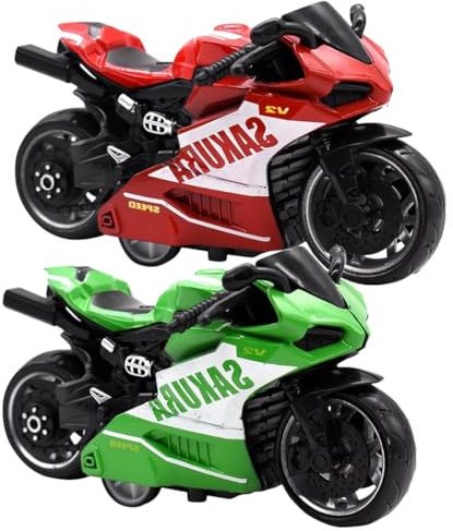 Générique 2 pièces Jouet de Moto, modèle de Moto Haute Simulation, Le modèle Parfait pour Les Enfants de Plus de 3 Ans, Jouets pour Enfants avec Plusieurs Fonctions
