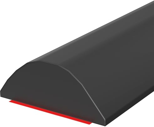 1.5M Wet Room Floor Barrier, Shower Threshold, Water Retaining Strip for Kitchen, Bathroom, Water Dam Guard, Water Barrier for Shower, Water Threshold for Wet and Dry Separation (1.5M, Black)