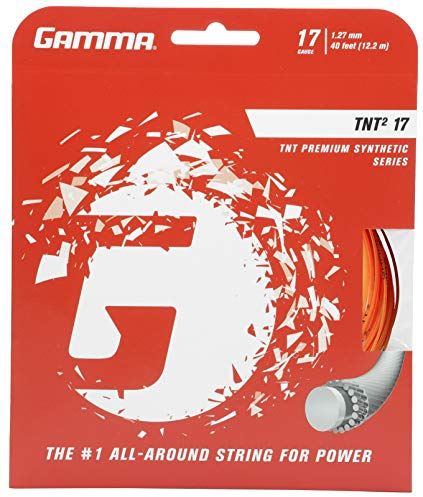 Gamma TNT2 Saitenset 12,2m-Orange Tennissaite, 1.27